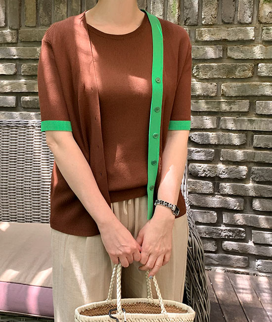 쿨링 color combination Cardigan