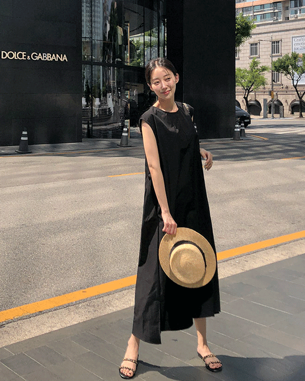 Flare Sleeveless shirts One Piece