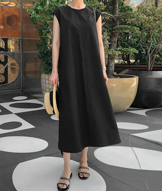 Flare Sleeveless shirts One Piece