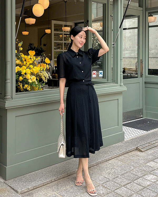 제인 Pleats Skirt
