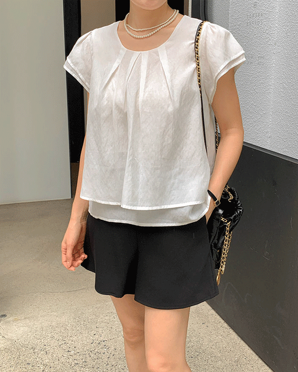 소르베 Linen Blouse