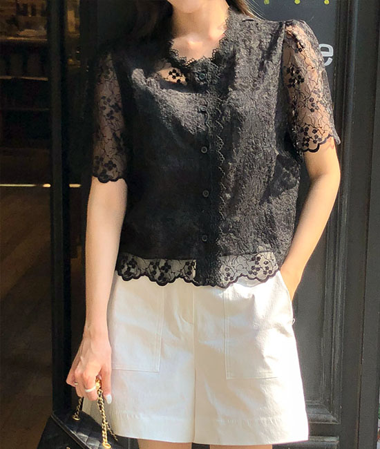 아일린 Race Blouse