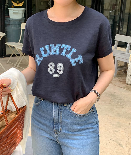 까미 Linen Short T shirts