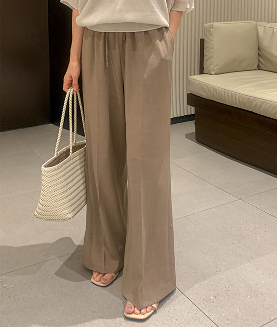 Summer Linen 밴딩팬츠