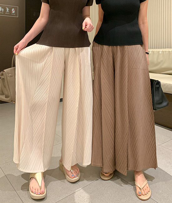 아벨 Pleats Pants