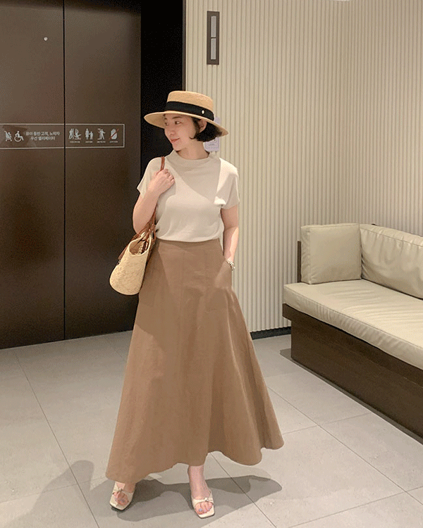 Linen Long Skirt