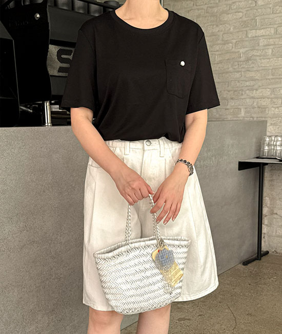 pearl 실켓 Short T shirts