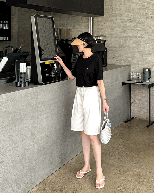 pearl 실켓 Short T shirts