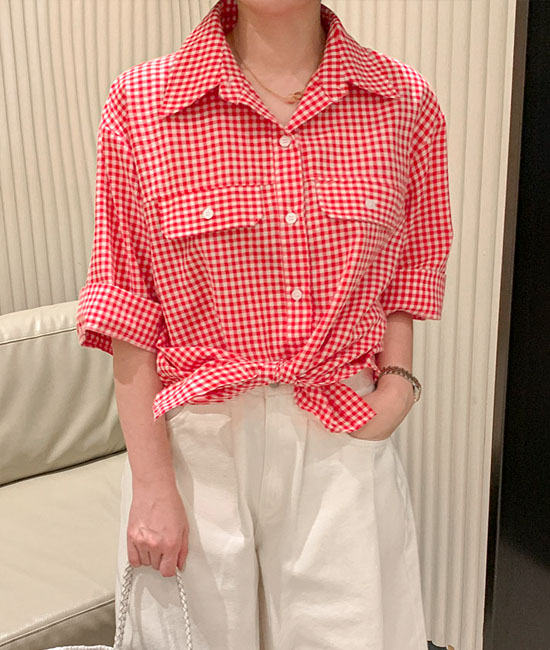 세인트 Check Shirt