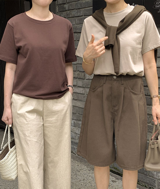 탱글 Basic Short T shirts