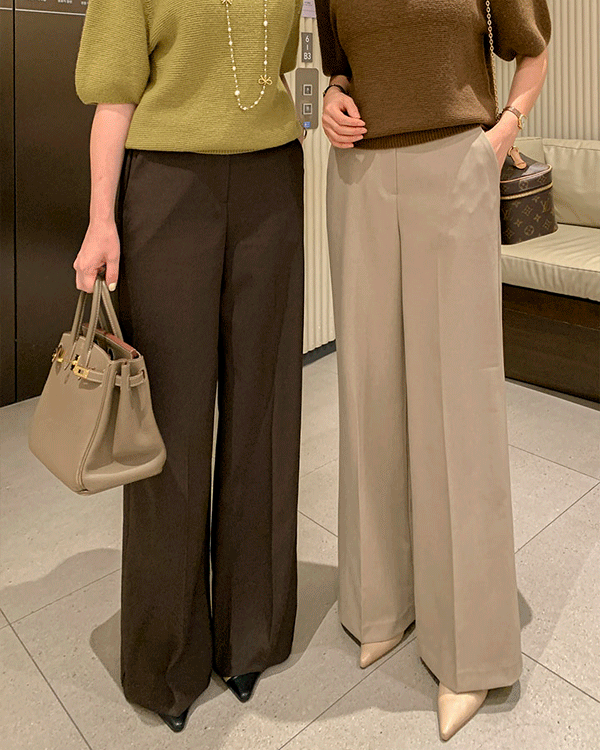 코코 Basic Straight Slacks