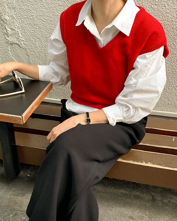 May Wool Knit Vest