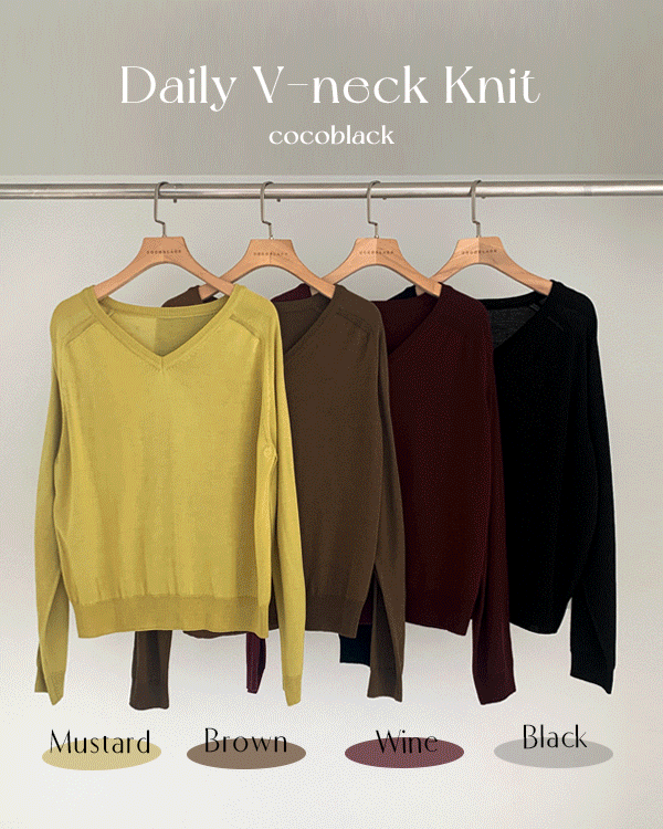 띠어 V-neck Knit