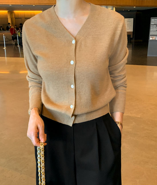 데이 Cashmere Cardigan