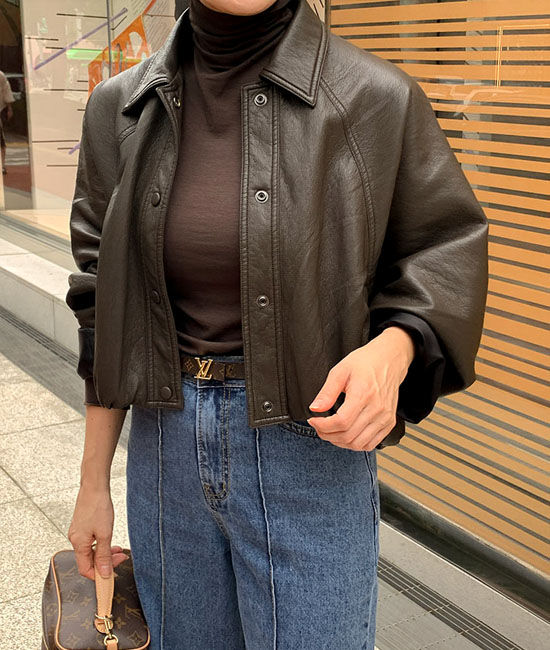 레글런 레더 Jacket