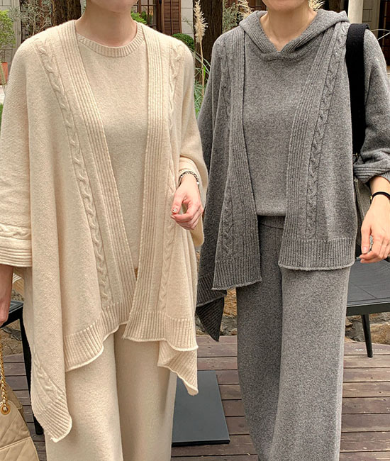 코코 홀가 Shawl Cardigan