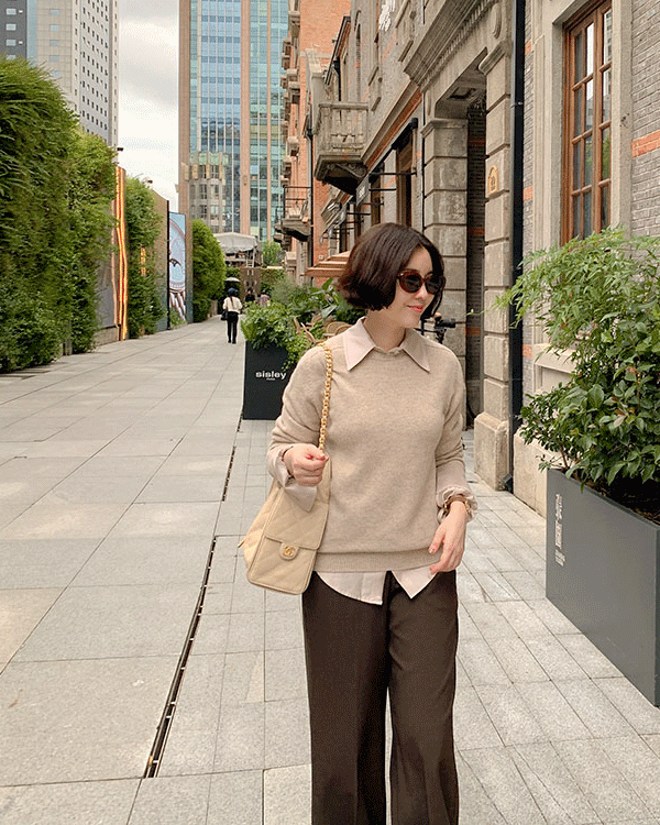 코코 홀가 Round Knit