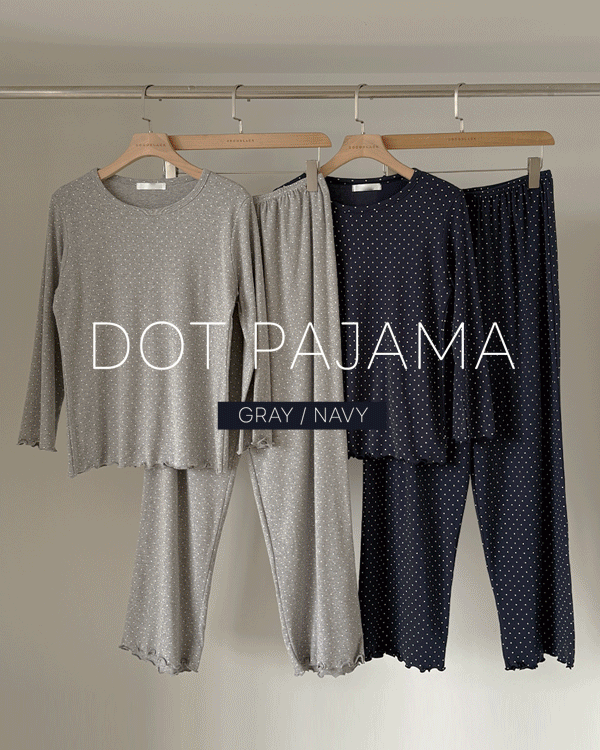 Dot 순면 잠옷세트