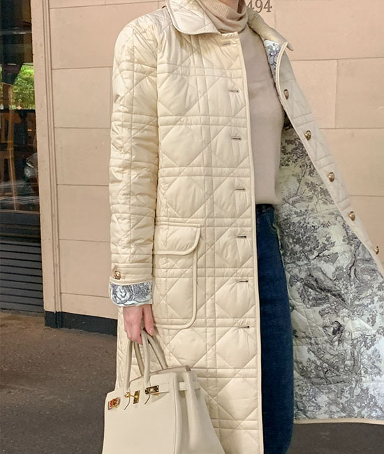 까르 quilting Jacket-Longver.