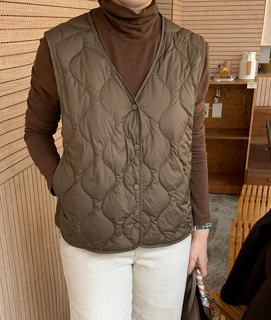 diamond 덕다운 Padding Vest