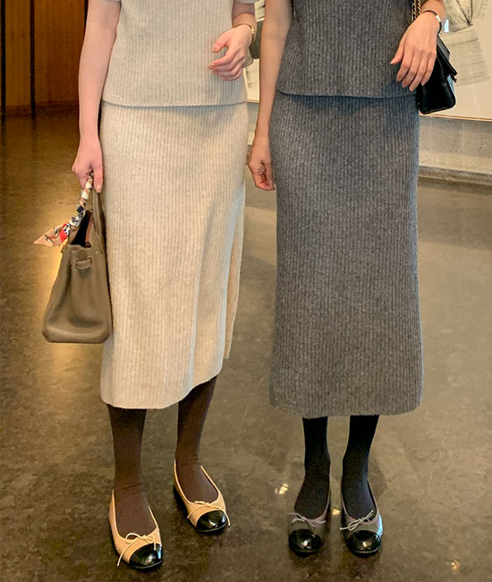 모노 Corrugated Skirt