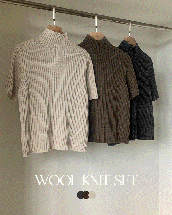 모노 Corrugated 반폴라 Knit