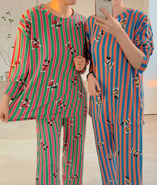 Disney Stripe Pajama Set
