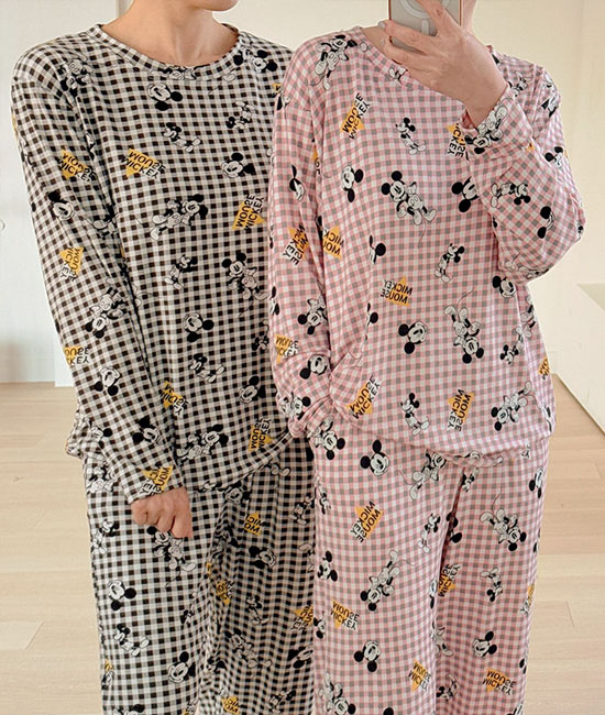 Disney Check Pajama Set