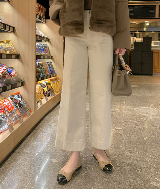 9부 코듀로이 napping Pants