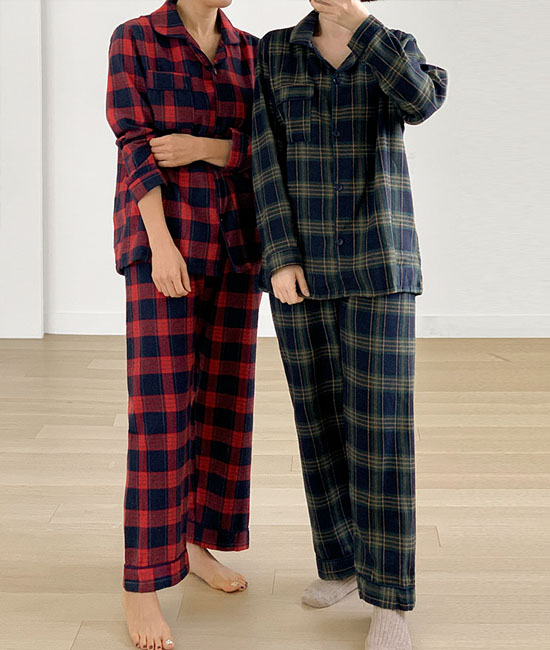 겉기모 Check Pajamas