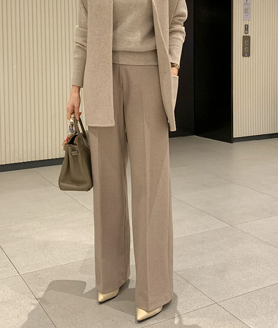 헤링본 포근 Slacks