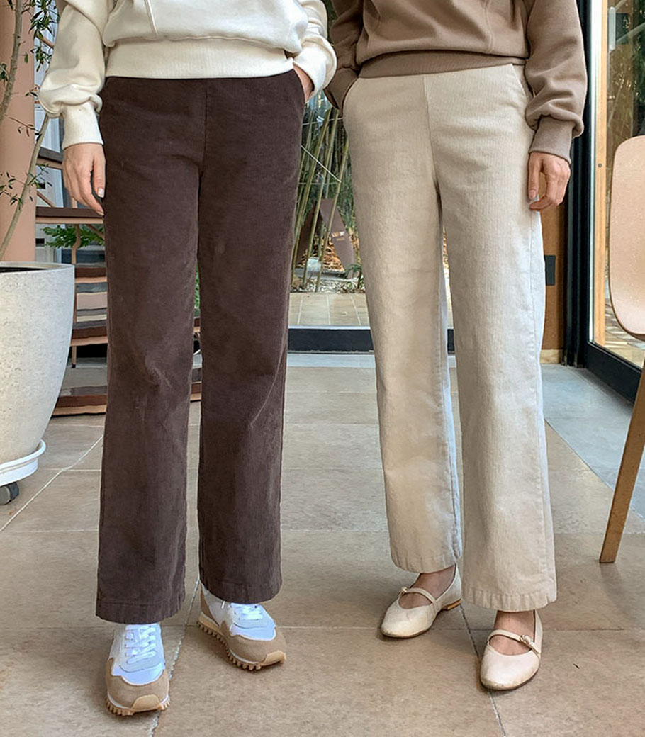 Goodspan Straight Corduroy Pants-nappingver.