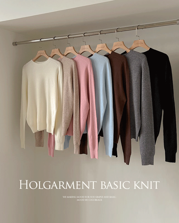 홀가먼트 Basic Knit