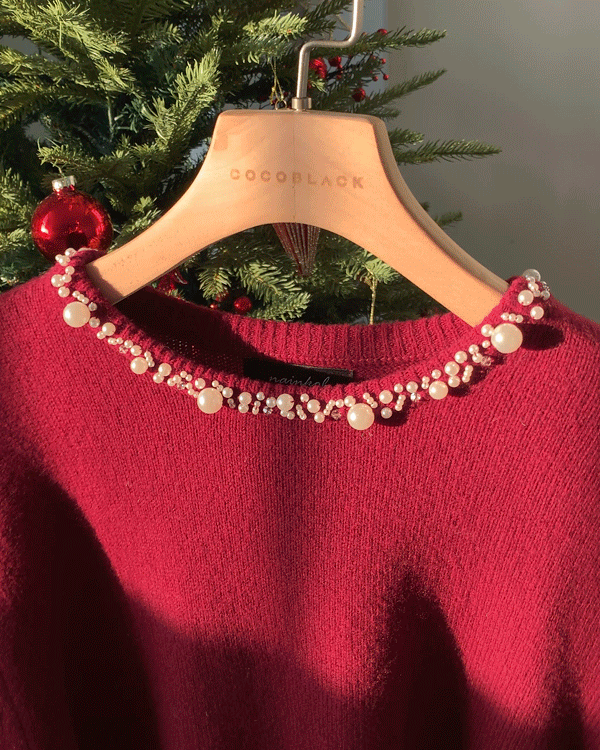 엘리 pearl 캐시 Knit