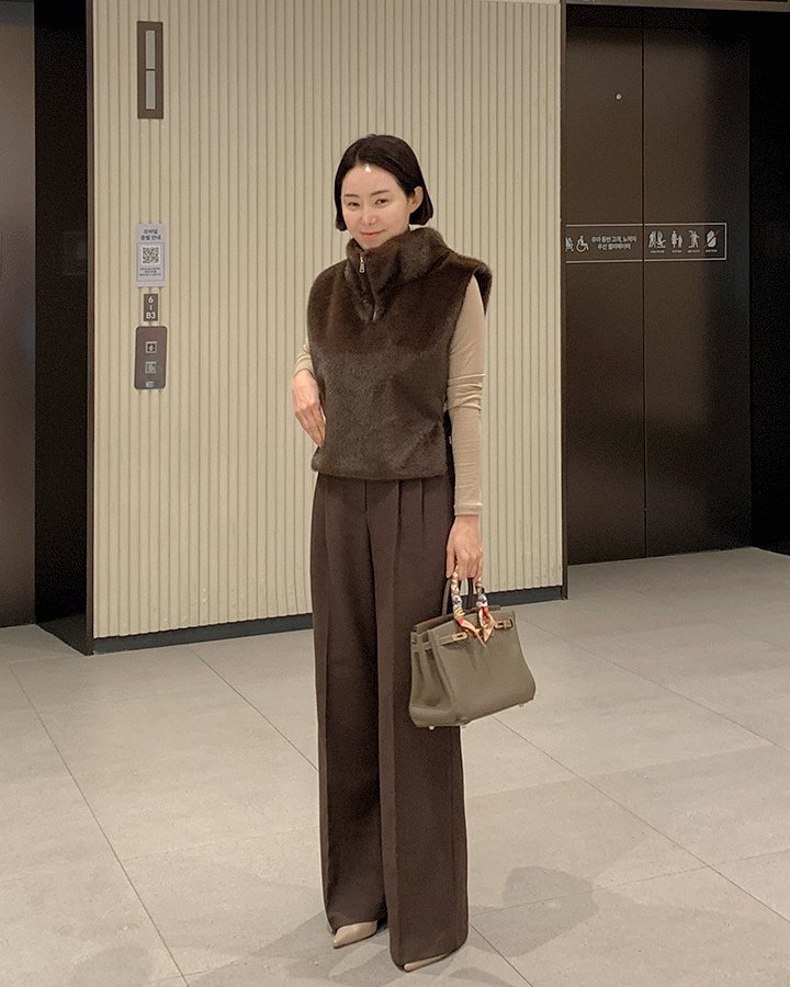 코코 핀턱 Slacks-nappingver.