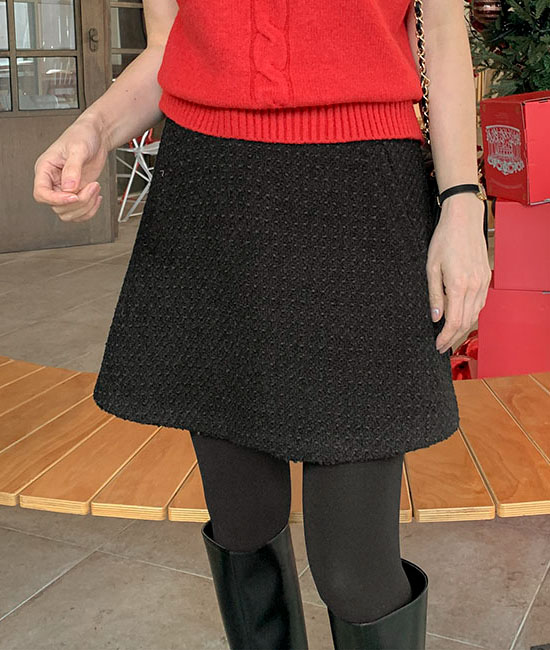 코코 Tweed Mini Skirt