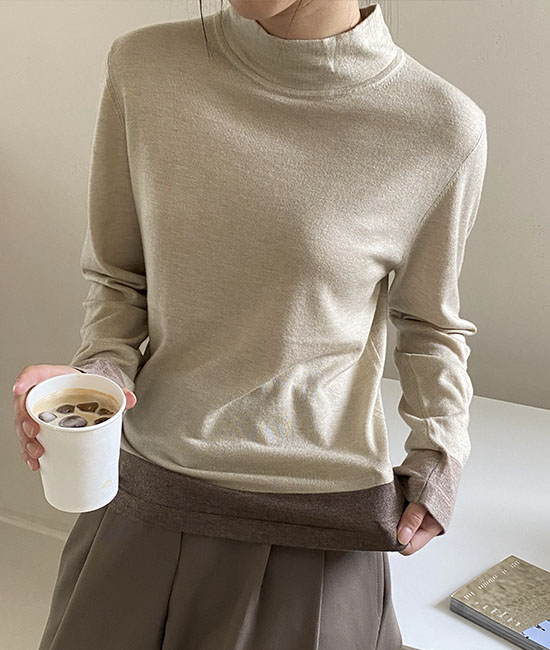 9번 color combination 반폴라 Knit