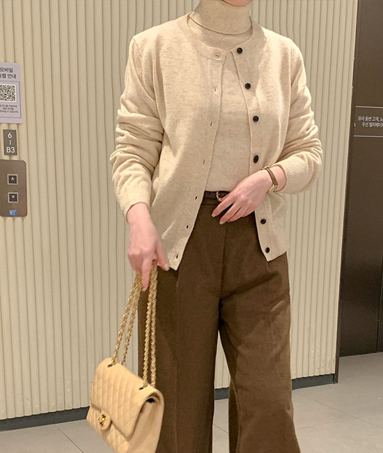 minimal Wool Cardigan