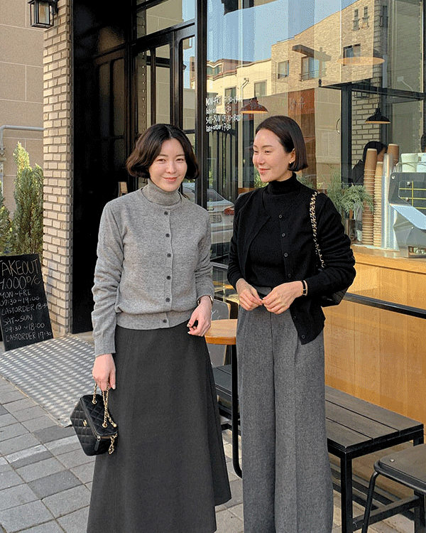 minimal Wool Cardigan