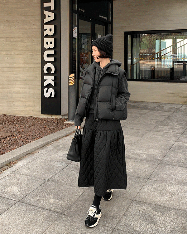 누아 Padding Skirt