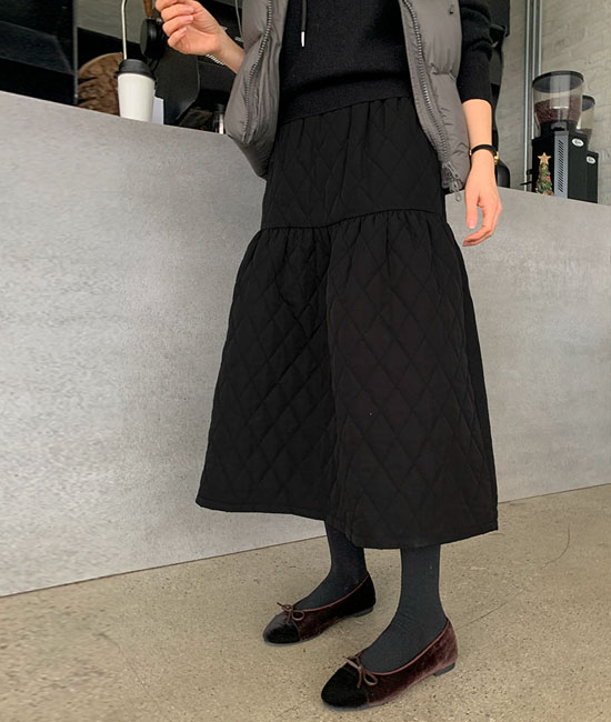 누아 Padding Skirt