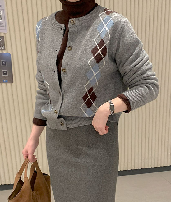 아가일 Wool Cardigan