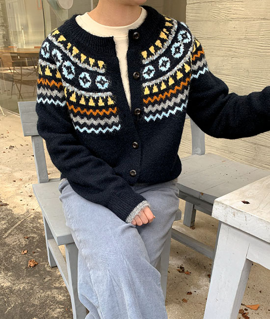 베니 Nordic Cardigan