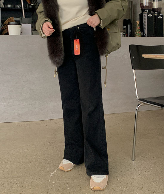 벨벳기모 Boot cut Pants