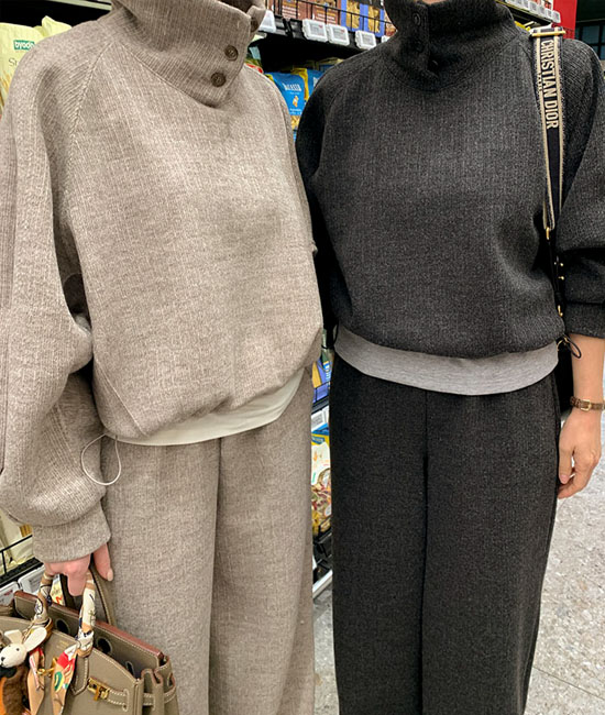 Corrugated 버튼 napping Set