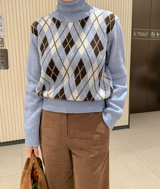 빈스 아가일 Paula Knit