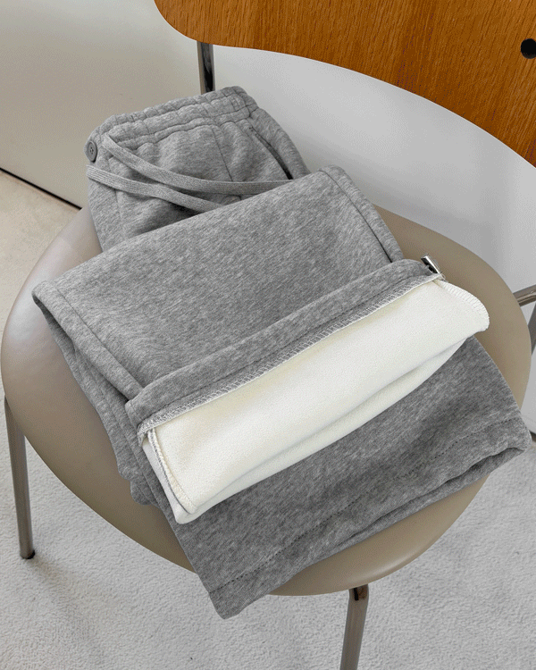 Button-up fleece banding pants