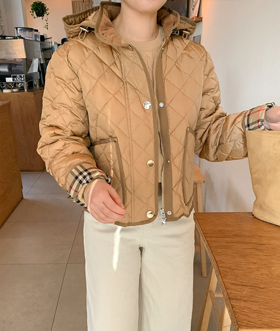 덕다운 quilting Padding Jacket