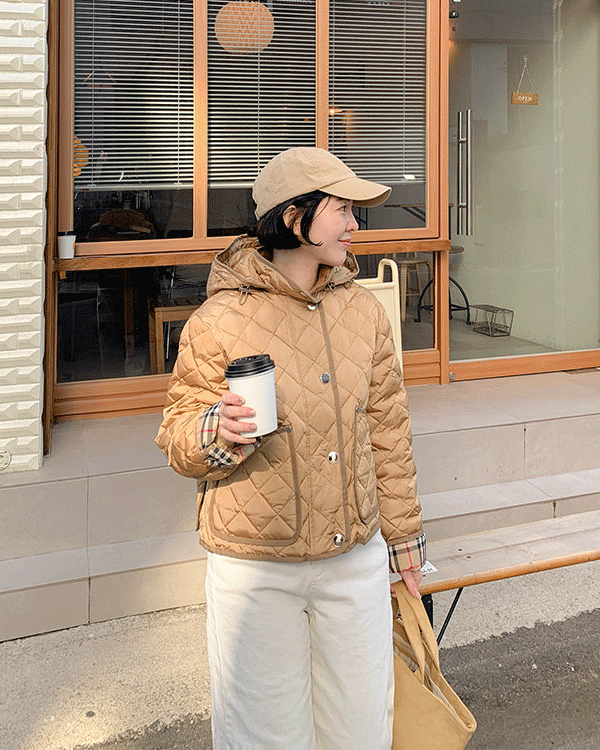 덕다운 quilting Padding Jacket