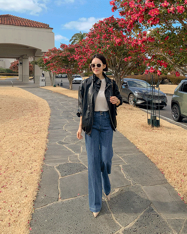 롱다리 Two button 데님팬츠